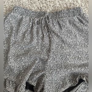 Black and White Patterned PJ Shorts